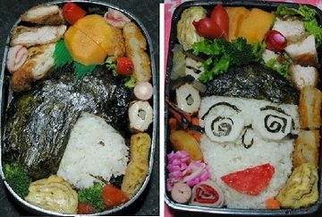ヘタですけど……。パパが息子のために作ったお弁当です(泣かせるぜ)。