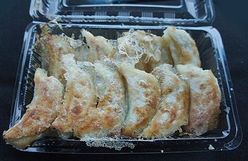 餃子は、ちょっと皮が固かったかな