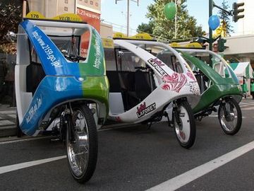 古町界隈にいるという噂の『ベロ（自転車）タクシー』