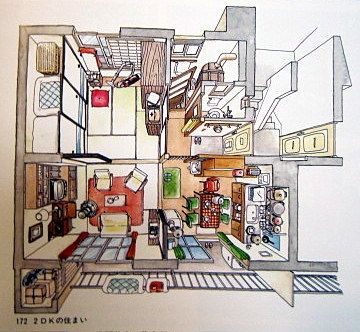 イラストの間取り図