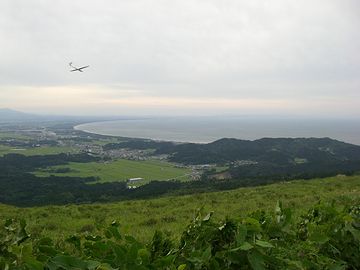 寒風山頂上からの景色