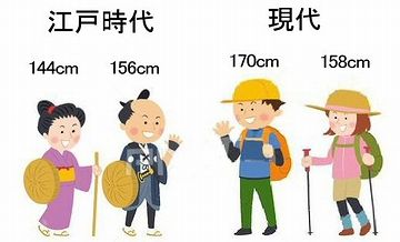 江戸期の人の体型