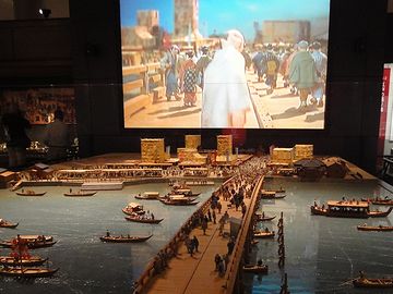こちらは、両国橋の模型
