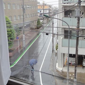 カーテンを開けてみました