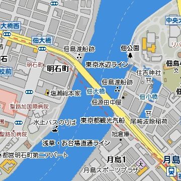 橋が斜めに架かってる