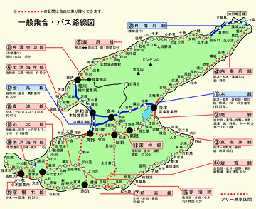 公共交通機関は、バスだけ