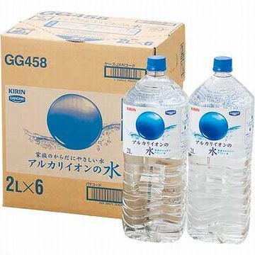 アルカリイオン水のペットボトル