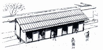 平城京(710年~784年)の厠の復原図