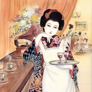 カフェの画像がありませんでした。こういうカフェじゃないと思いますが。