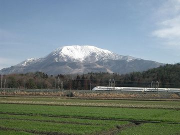 近江の伊吹山からの眺めに例えた