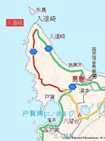 入道崎の地図