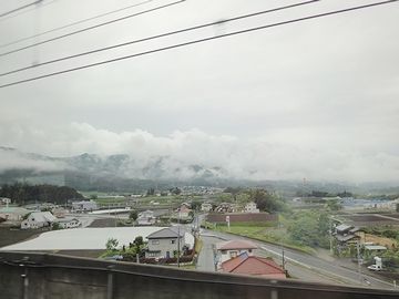 上毛高原駅を発車してすぐ