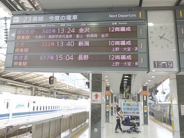 23番線の電光掲示板