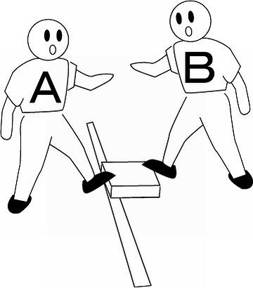 1塁ベースに、ランナーが2人いたの