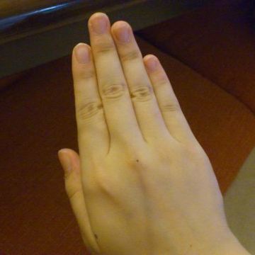 人差し指から小指までの幅の3倍だったんじゃないの?
