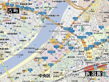 新潟駅まで、歩けば30分もかかっちゃう古町