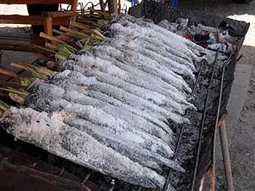 雷魚の塩焼き・再びタイです