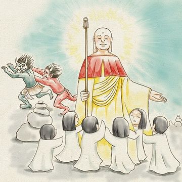 即座に地蔵菩薩さまに救われる