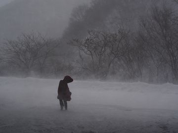 津軽の地吹雪