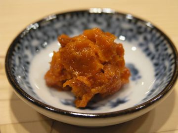 塩ウニ（コノワタ、カラスミと合わせ、日本三大珍味だそうです）