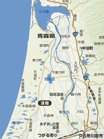あ、十三湖があった