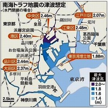 津波の高さは、東日本大震災と比べれば、さほどのことはありません