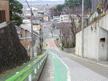 世田谷区岡本にある「富士見坂」