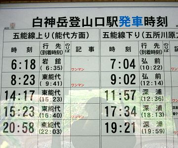 1日に、5本ずつしか電車が来ません