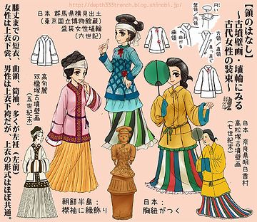 綺麗に着飾った女性が歩いていた古墳時代