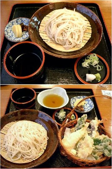 一會庵「ざるそば」「天ざる」