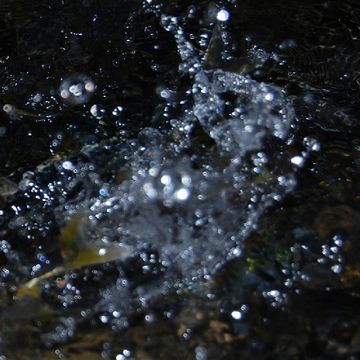 途端に、タライから水が跳ねたんだよ
