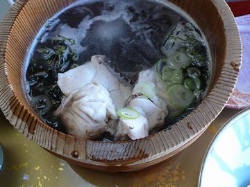 美野幸「石焼き定食」沈んだ鯛の身