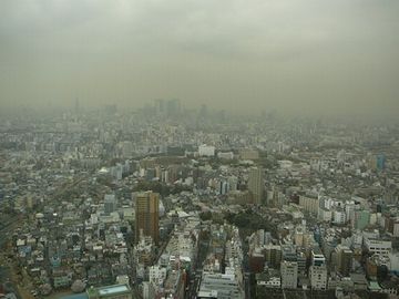 日本に降ってくる黄砂