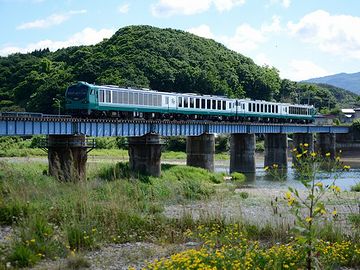 もうすぐ赤石川を渡ります