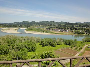 越後川口サービスエリアの展望台からの眺めです