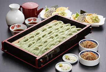 小千谷の“へぎそば”には、布海苔が入ってる