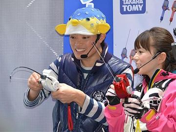 さかなクンが、西湖で釣った
