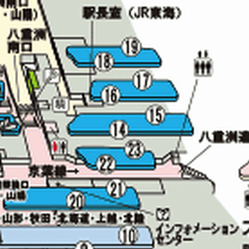23番線の隣が、14番線