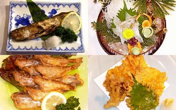 塩焼きにお刺身、唐揚げに天ぷら