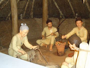 あとは、縄文人の生活を再現した展示ですね