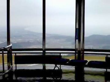 寒風山展望台のベンチ