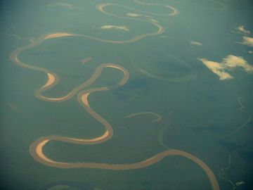 アマゾン川。流域面積は世界最大。