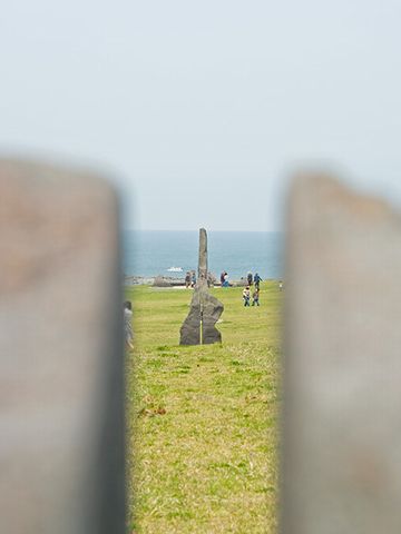 入道崎・北緯40度線のモニュメント群