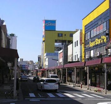 『五所川原駅』駅前通りです