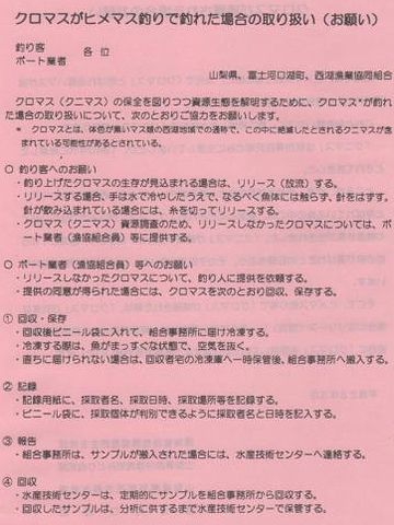 クニマス保護対策
