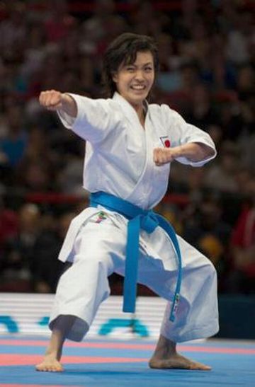 空手世界選手権・形の部で優勝した宇佐美里香選手