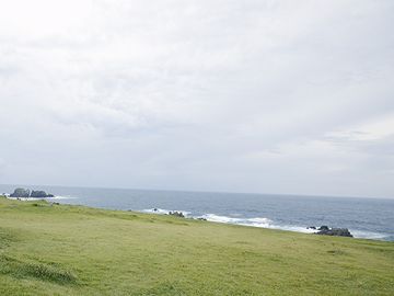 入道崎・平らな岬