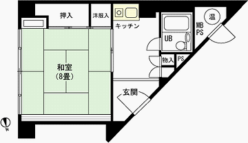 ライオンズマンションです。この部屋は、80万円。繰り返しますが、賃料ではなく、売値です。