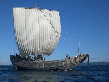 復元された北前船『みちのく丸』