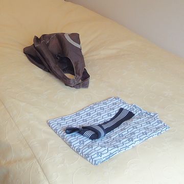 浴衣と帯が、なんとも昭和